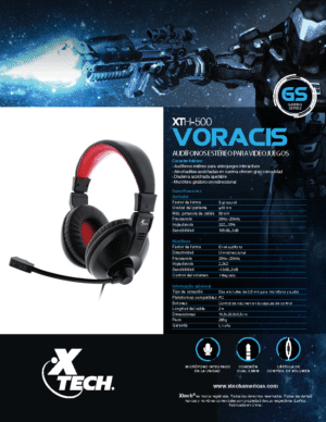 Audífonos Gamer Xtech con Micrófono y Control de Volumen - Imagen 6