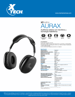 Audífonos Bluetooth Xtech Aurax con Micrófono - Imagen 6