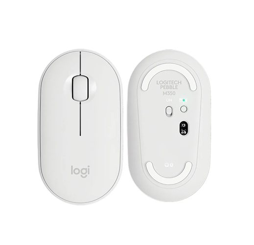 Mouse Bluetooth Logitech Pebble Mouse 2 M350s Blanco