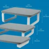 Kensington SmartFit Plus Base para Monitor hasta 24”-05 Base para Monitor 24” Kensington SmartFit Plus Negro