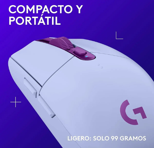Mouse Gamer Inalámbrico Logitech G305 LIGHTSPEED Lila-03 Mouse Gamer Inalámbrico Logitech G305 LIGHTSPEED