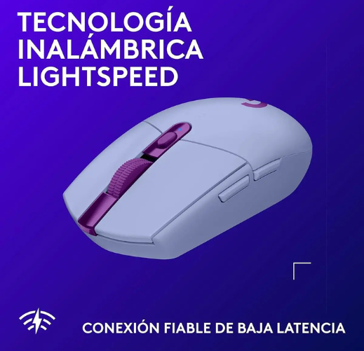 Mouse Gamer Inalámbrico Logitech G305 LIGHTSPEED Lila-04 Mouse Gamer Inalámbrico Logitech G305 LIGHTSPEED